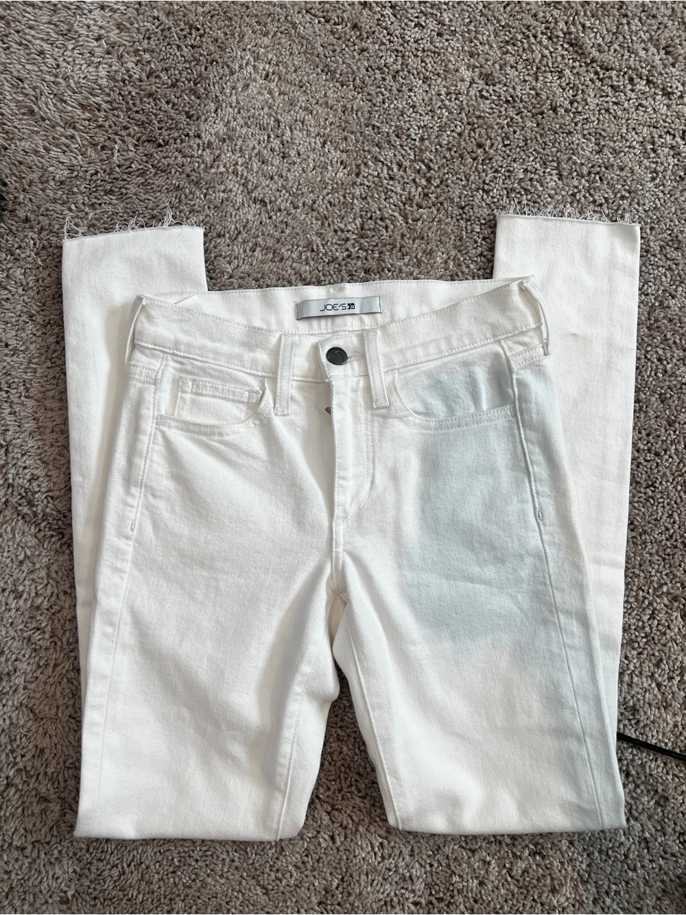 Joe's Jeans Women's White Skinny High-Rise Jeans